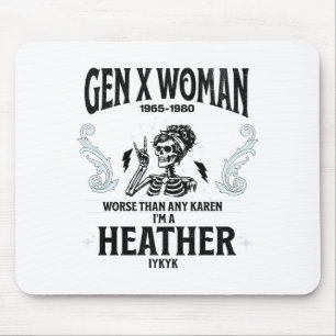 Gen X Woman Funny Mouse Pad