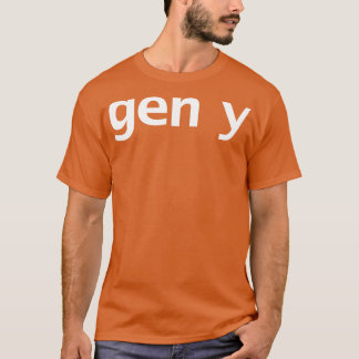 Gen Y Minimal Typography T-Shirt