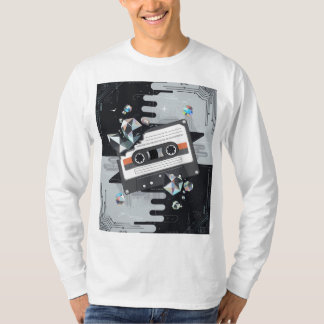 Gen-Z Streetwear with Vaporwave Glitch & Tech Vibe T-Shirt