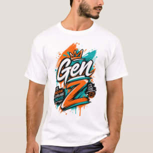 Gen Z – Trendy Modern Youth Typography Design T-Shirt