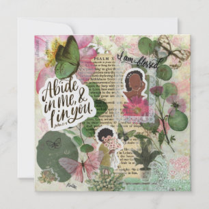 "Gena" Faith Based Flat Greeting Card