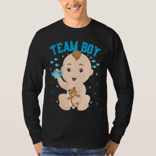 Gender Announcement  Team Boy Baby Party Reveal Pr T-Shirt