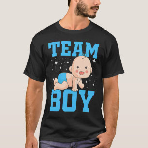 Gender Announcement Team Boy Baby Party Reveal Pr T-Shirt