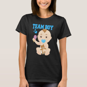 Gender Announcement Team Boy Baby Party Reveal Pre T-Shirt