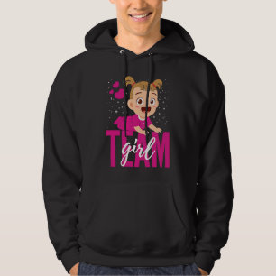 Gender Announcement  Team Girl Baby Party Reveal P Hoodie