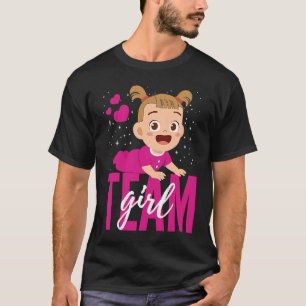 Gender Announcement  Team Girl Baby Party Reveal P T-Shirt