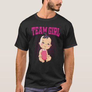 Gender Announcement Team Girl Baby Party Reveal Pr T-Shirt
