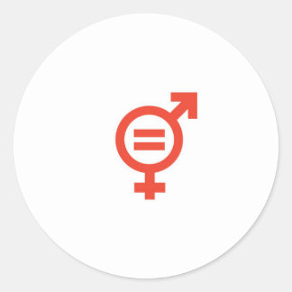 Gender=Equality Classic Round Sticker