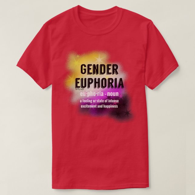 Gender Euphoria Nonbinary T-Shirt (Design Front)