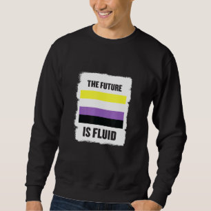 Gender Fluid Enby Genderqueer Non Binary Sweatshirt
