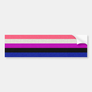 Gender Fluid Flag Bumper Sticker