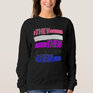 Gender Fluid Genderless - Non Binary Neutral They Sweatshirt
