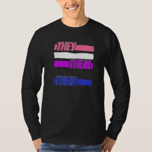 Gender Fluid Genderless - Non Binary Neutral They T-Shirt