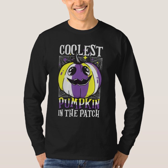 Gender Fluidity Coolest Pumpkin In The Patch Non B T-Shirt (Front)