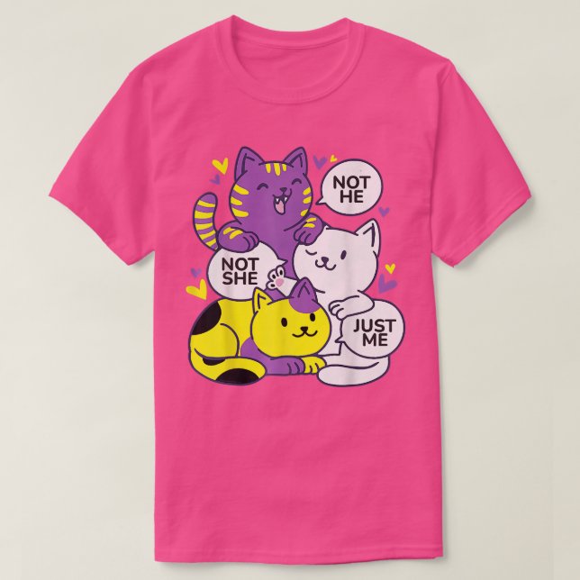 Gender Fluidity Not He Not She Just Me Non Binary  T-Shirt (Design Front)