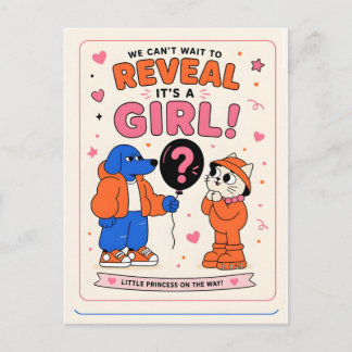 gender girl postcard