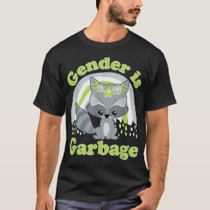 Gender Is Garbage Agender LGBTQ PRIDE Cute Kawaii T-Shirt