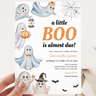 Gender Neutral A Little Boo Baby Shower Invitation