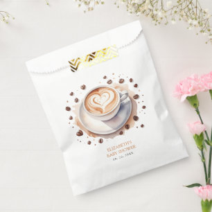 Gender Neutral Baby is Brewing Coffee Baby Shower  Favour Bags