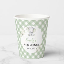 Gender Neutral Baby Shower Elephant Eucalyptus