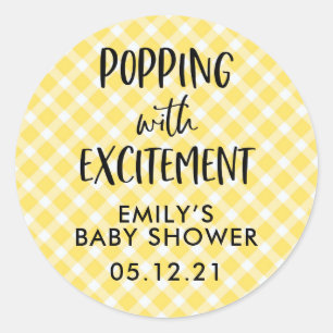 Gender Neutral Baby Shower Favour Stickers