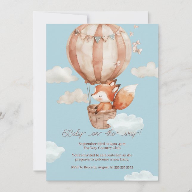 Gender Neutral Baby Shower Invitation  (Front)