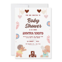 Gender Neutral Baby Shower Invitation – Modern Pas