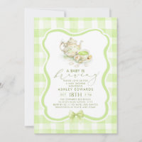 Gender Neutral Baby Shower Matcha Tea Party