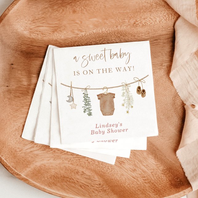 Gender Neutral Baby Shower Napkins, Gender Reveal  Napkin (Creator Uploaded)