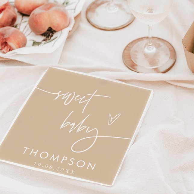 Gender Neutral Baby Shower Paper Napkin (Creator Uploaded)