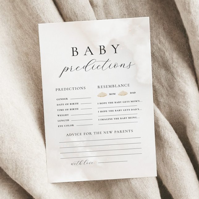 Gender Neutral Baby Shower Prediction Advice Game (Creator Uploaded)