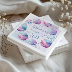 Gender neutral Bath bomb making birthday party Napkin