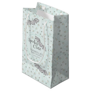 Gender Neutral Bats Spooky Cute Baby Shower Small Gift Bag