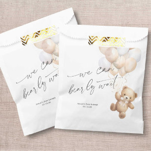 Gender Neutral Bearly Wait Modern Shower Favour Bags