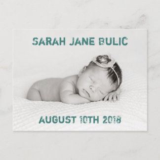 Gender Neutral Birth Announcement