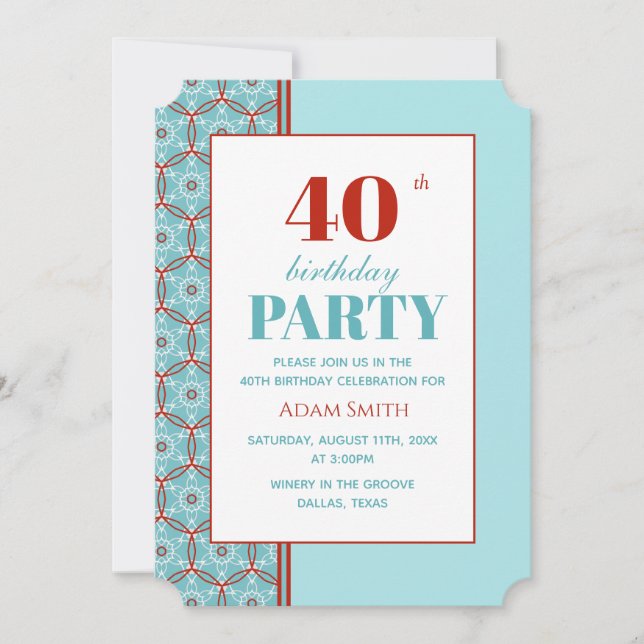 Gender neutral Birthday Invitation (Front)