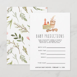 Gender Neutral   Boho Baby Shower Guessing Game Invitation