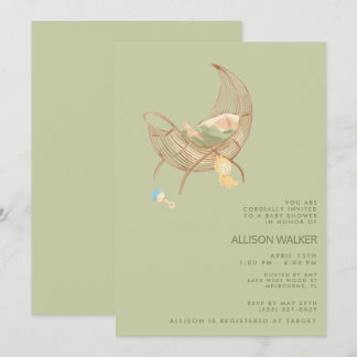 Gender Neutral Boho Baby Sprinkle Shower Invitation