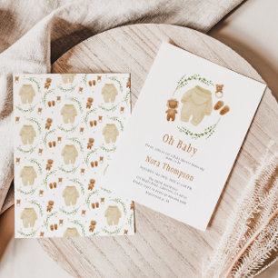 Gender Neutral Boho Pattern Baby Shower  Invitation