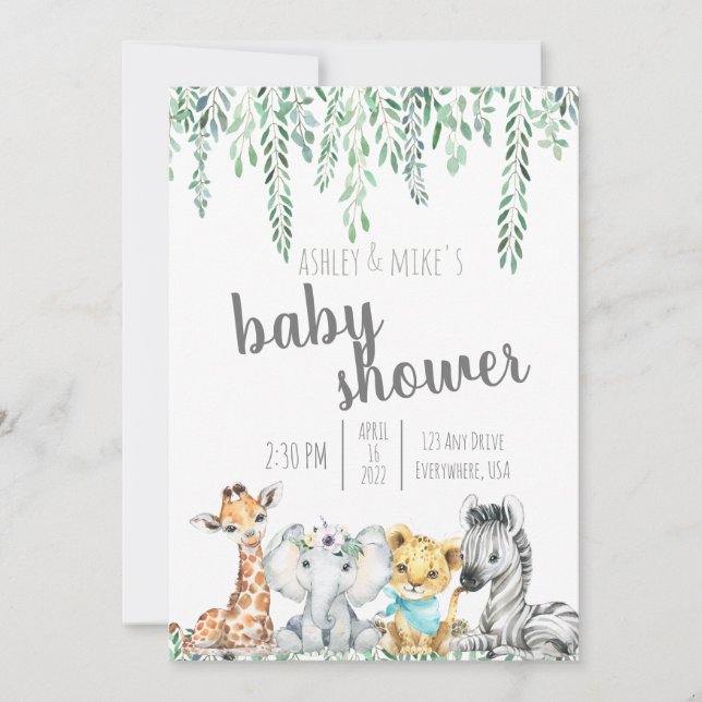 Gender Neutral Co-ed Baby Shower (Front)