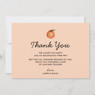 Gender Neutral Cutie Baby Shower Thank You Cards