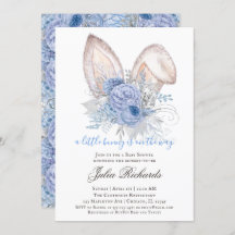 Gender neutral Easter bunny baby shower