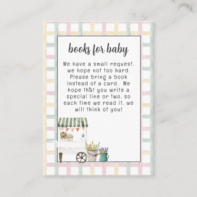 Gender Neutral Farmers Market Book Card (Front)