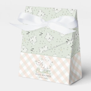 Gender Neutral Green Mum & Baby Ghost Baby Shower Favour Box