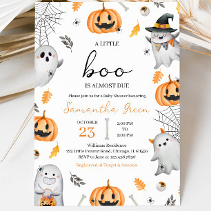 Gender Neutral Halloween Baby Shower Invitation