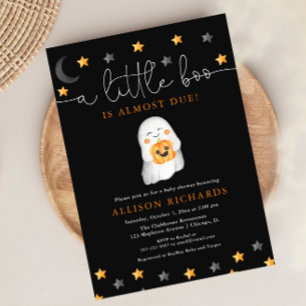 Gender neutral Halloween cute ghost baby shower Invitation