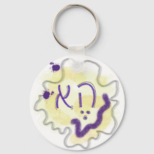 Gender Neutral Hebrew Pronoun, Nonbinary Colours Key Ring