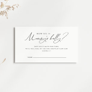 Gender Neutral "How Big Is Mommys Belly" Card