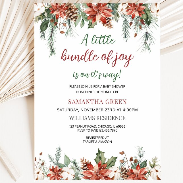 Gender Neutral Little Bundle of Joy Baby Shower Invitation (Creator Uploaded)