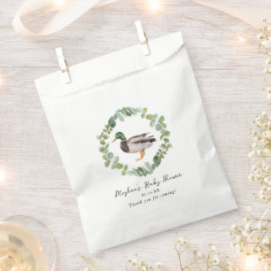 Gender Neutral Mallard Duck Baby Shower  Favour Bags